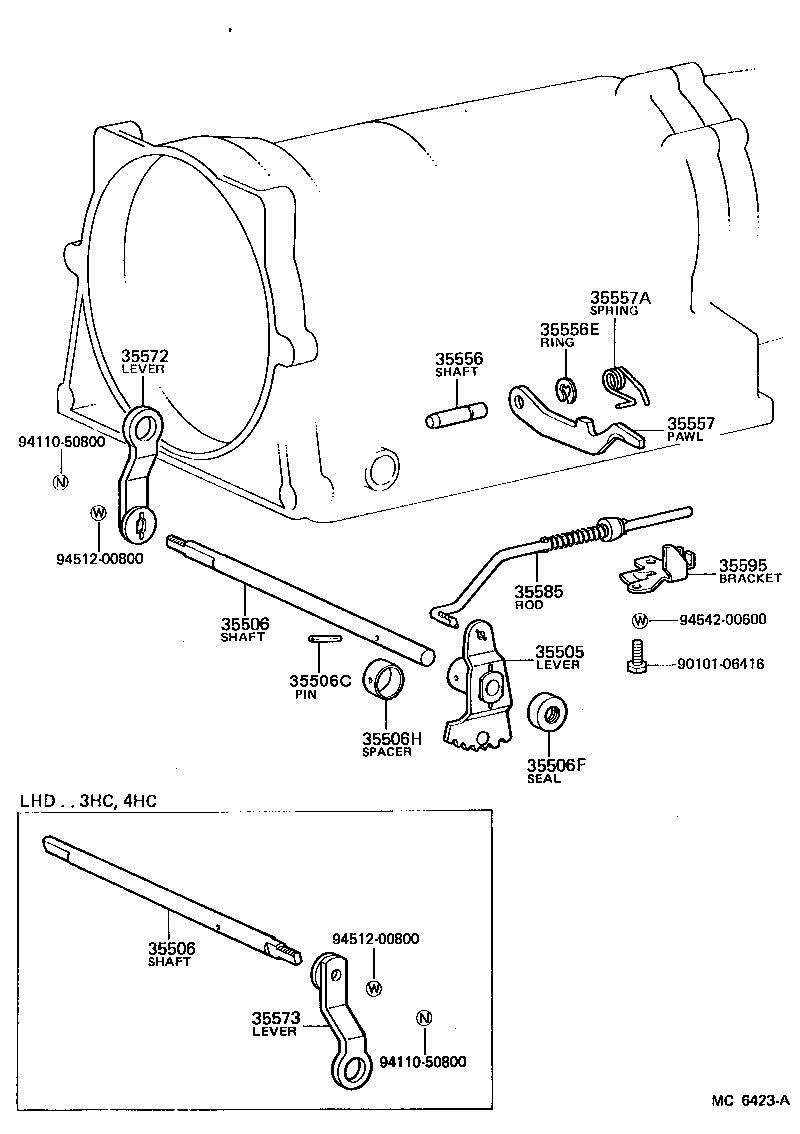 35520-30022 CABLE ASSY, THROTTLE product image