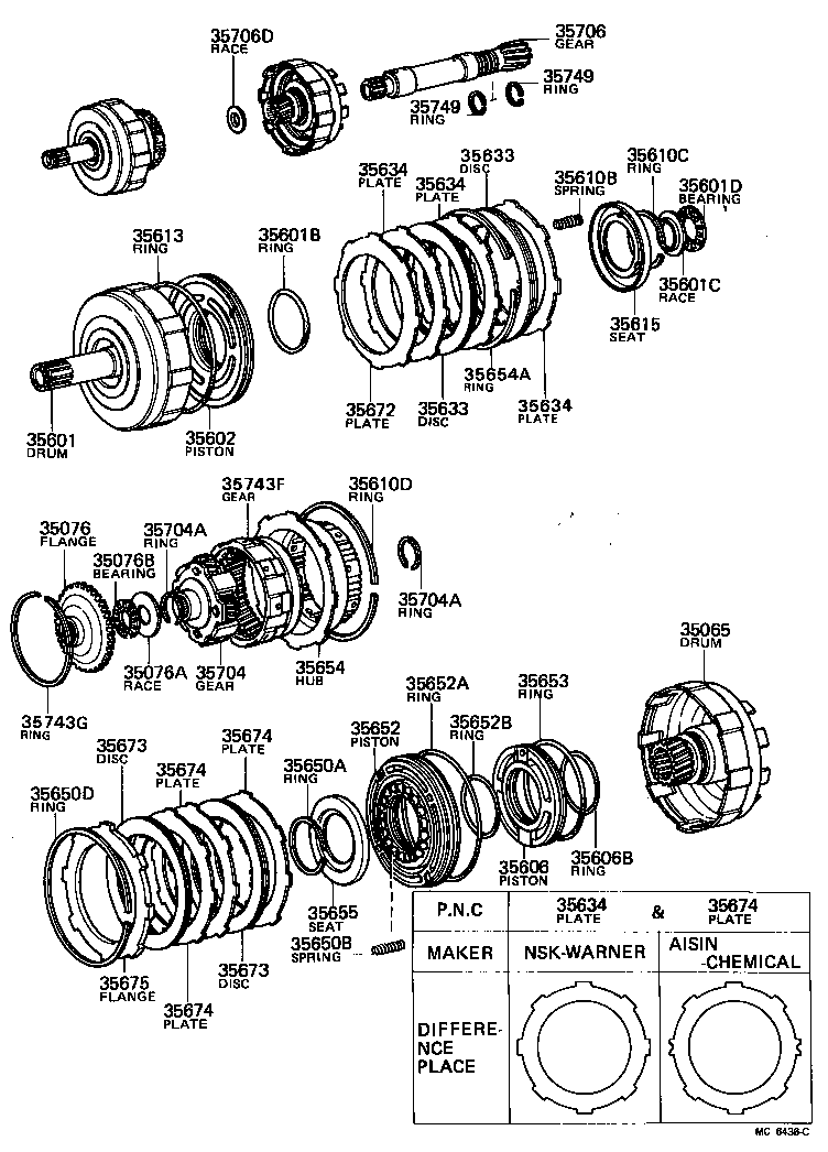 Toyota 35749-22010 RING, SUN GEAR SHAFT OIL SEAL