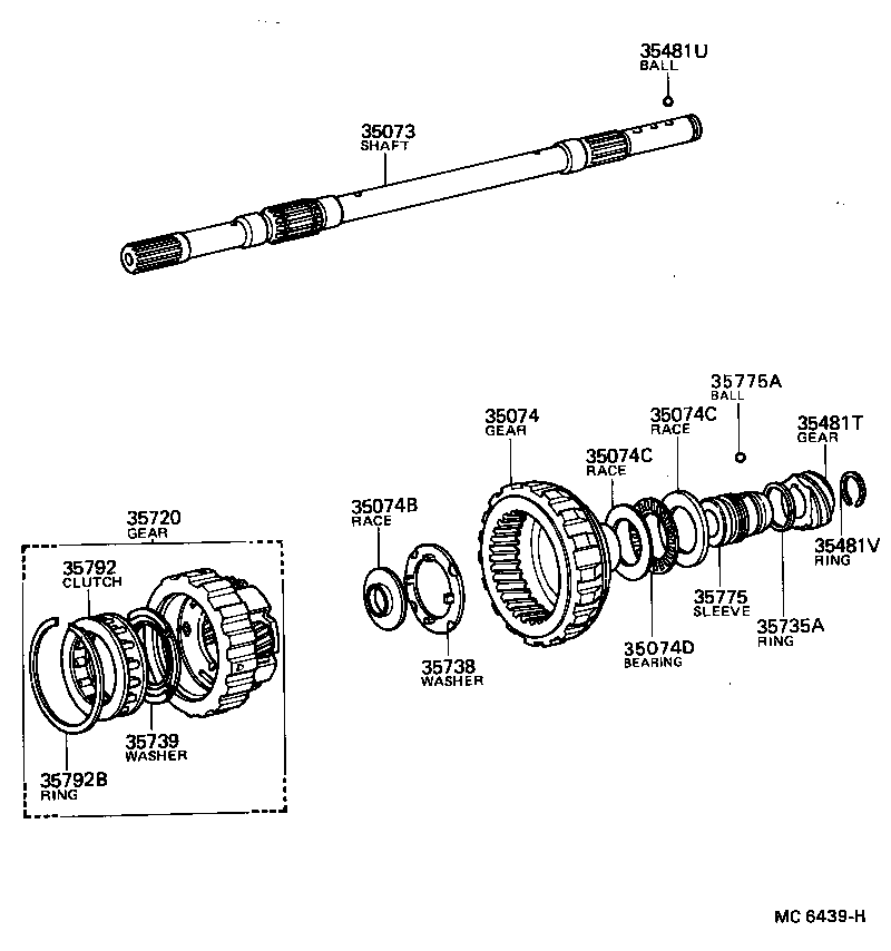 35735-16010 RING, PLANETARY OUTPUT SHAFT OIL SEAL product image