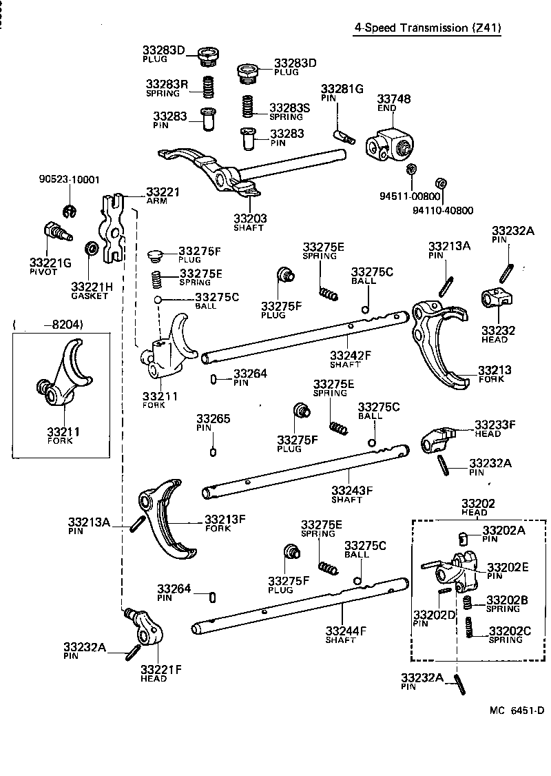 Toyota 90341-20085 PLUG (FOR REVERSE RESTRICT PIN)