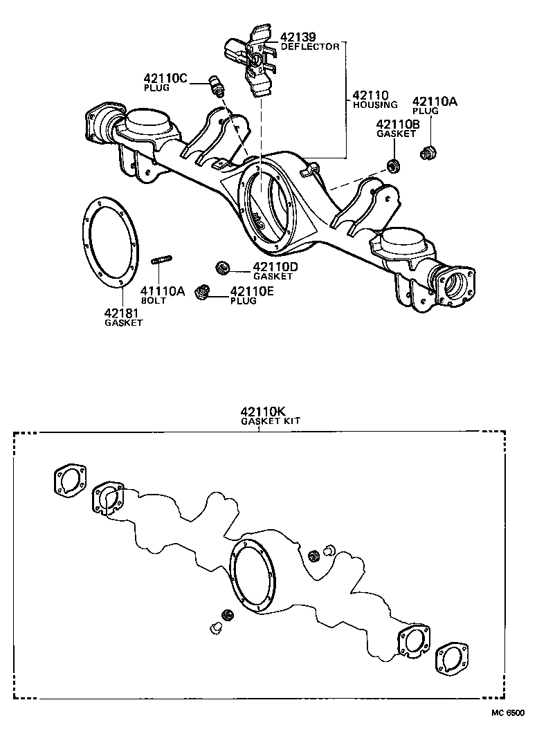 41201-19385 FINAL GEAR KIT, DIFFERENTIAL, REAR product image