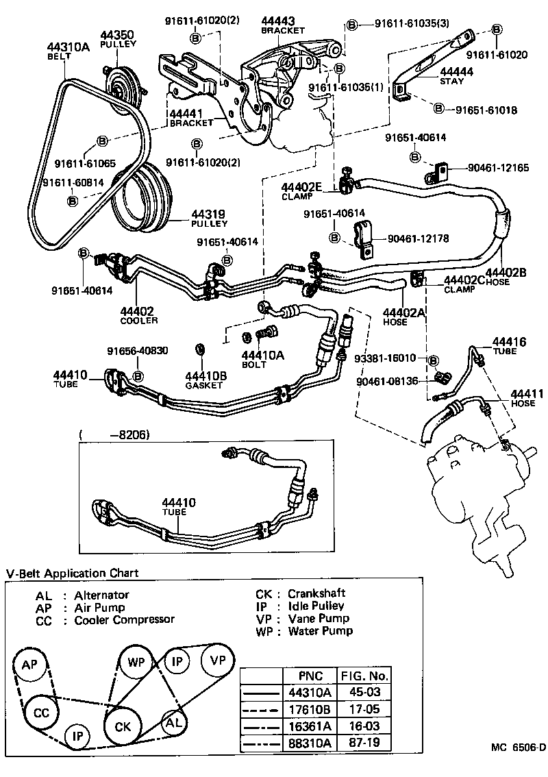 Toyota 44453-12010 STAY, PUMP, FRONT