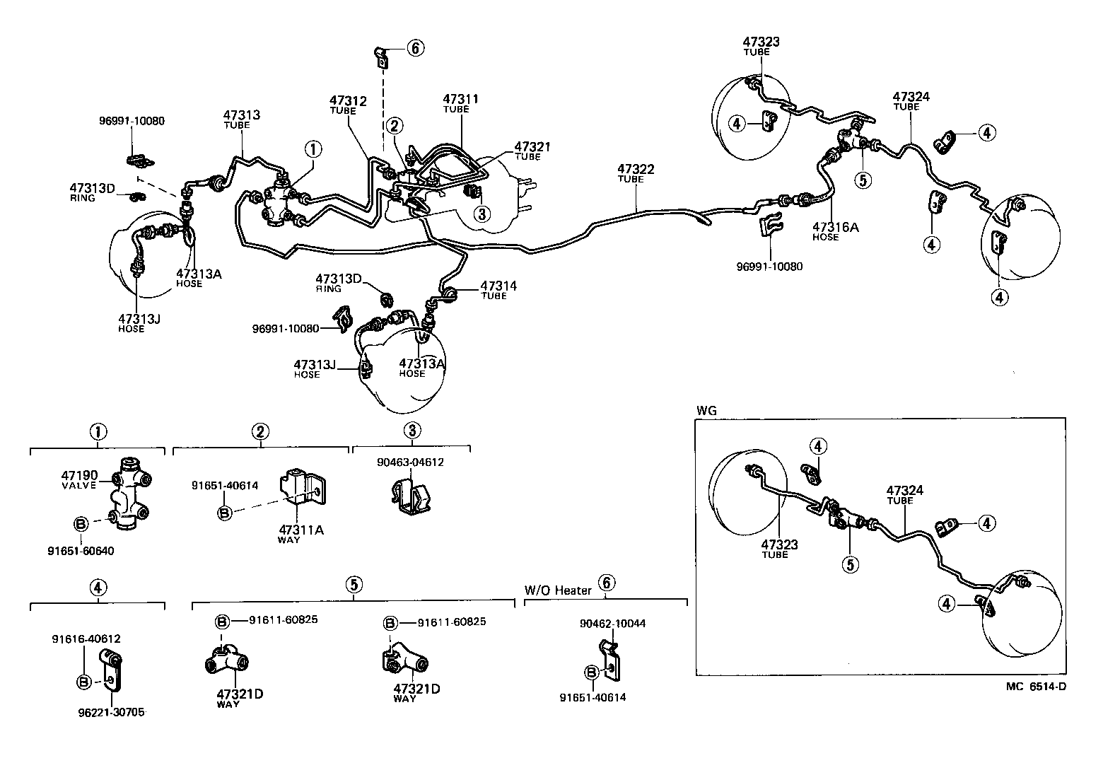 Toyota 47315-12280 TUBE, FRONT BRAKE, NO.4