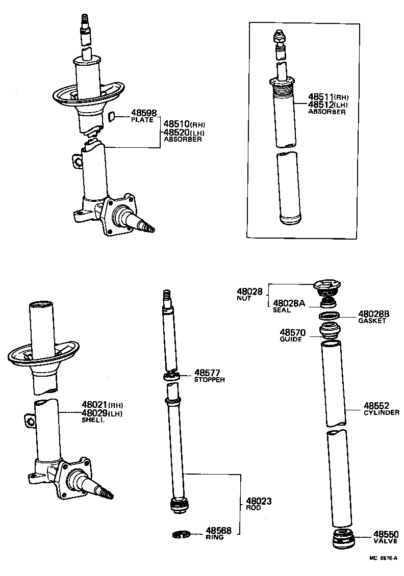 Toyota 48131-12640 SPRING, FRONT COIL, RH