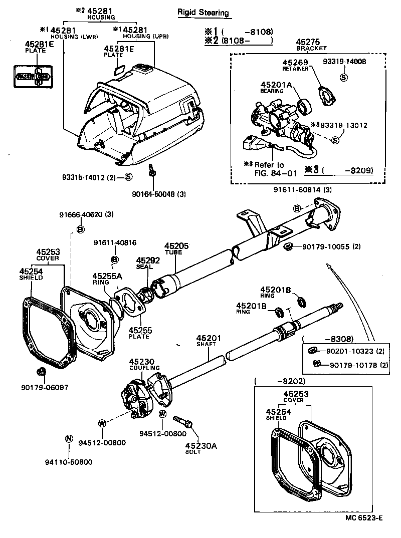 45201-12190 SHAFT SUB-ASSY, STEERING MAIN product image