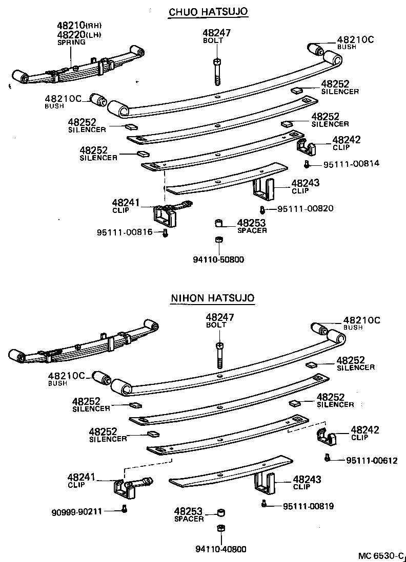 48046-13070 SEAT SUB-ASSY, SPRING U BOLT, RH product image