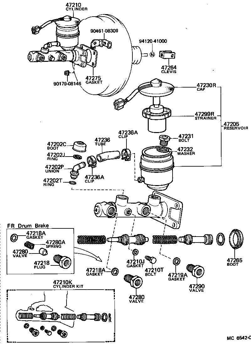 04493-30140 CYLINDER KIT, BRAKE MASTER product image