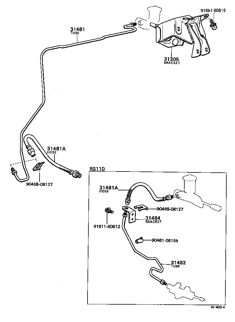 31301-30160 PEDAL SUB-ASSY, CLUTCH product image