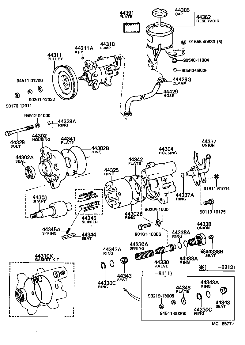 44320-30091 PUMP ASSY, VANE product image