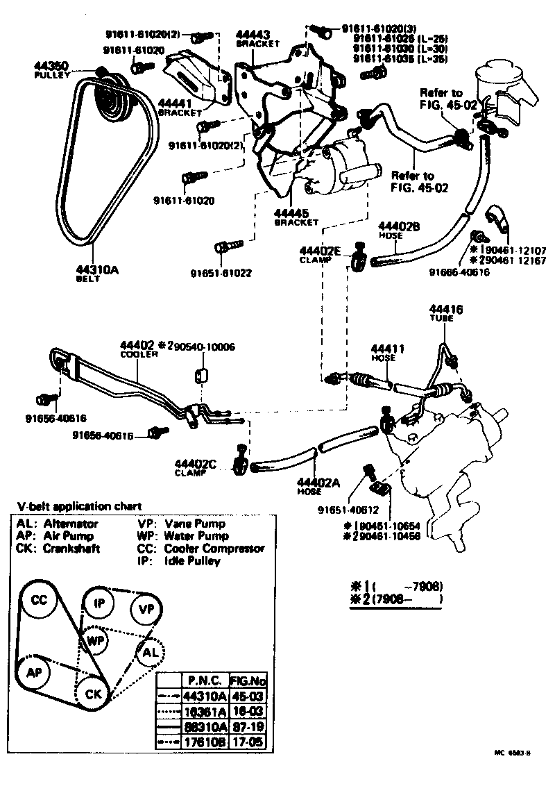 Toyota 90445-18086 HOSE, POWER STEERING OIL COOLER INLET