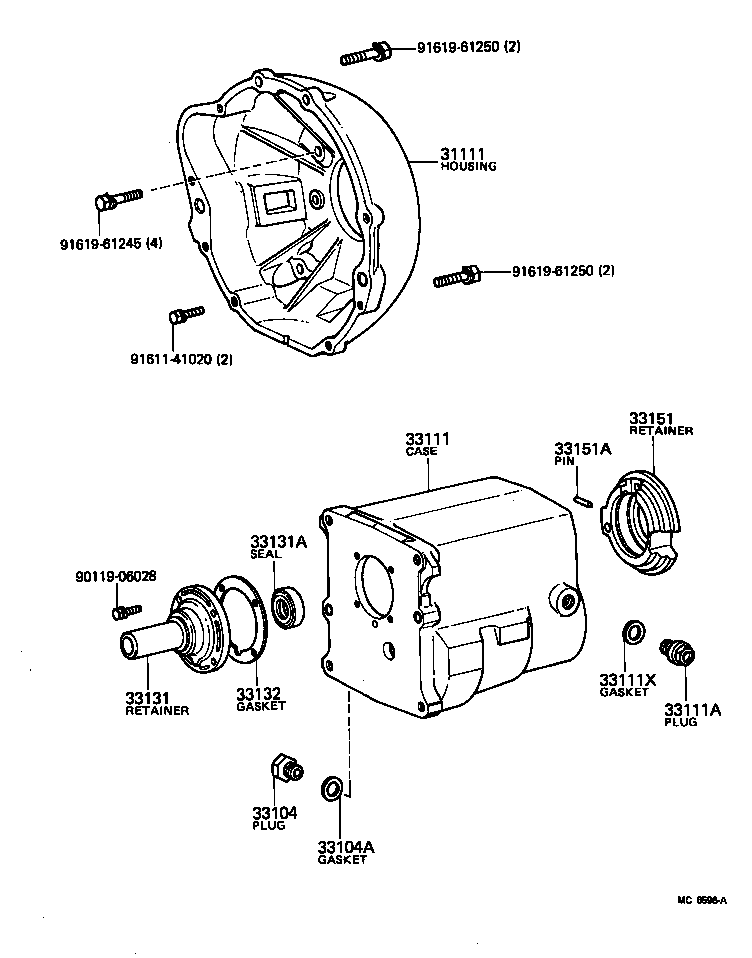 Toyota 33132-35022 GASKET, FRONT BEARING RETAINER(MTM)