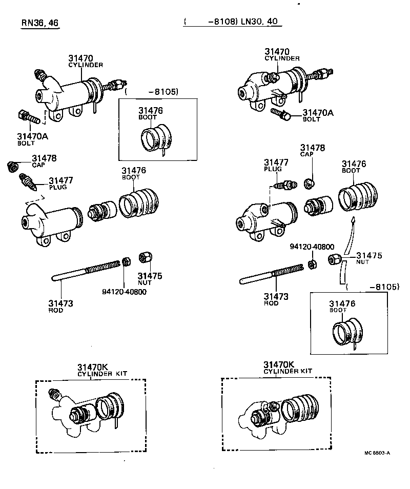 90116-08043 BOLT(FOR CLUTCH RELEASE CYLINDER SETTING) product image