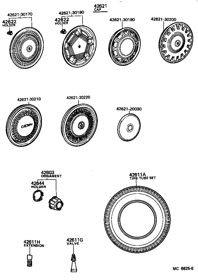 42611-30211 WHEEL, DISC product image