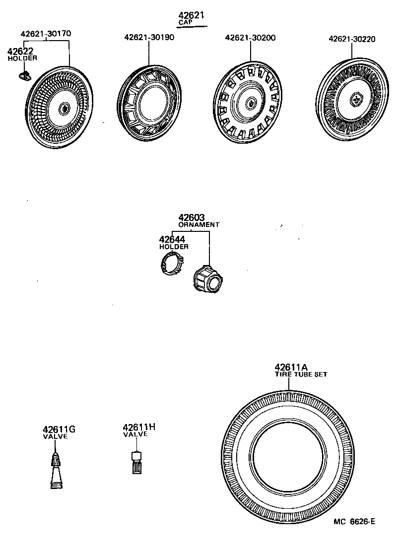 42601-30020 WHEEL, DISC product image