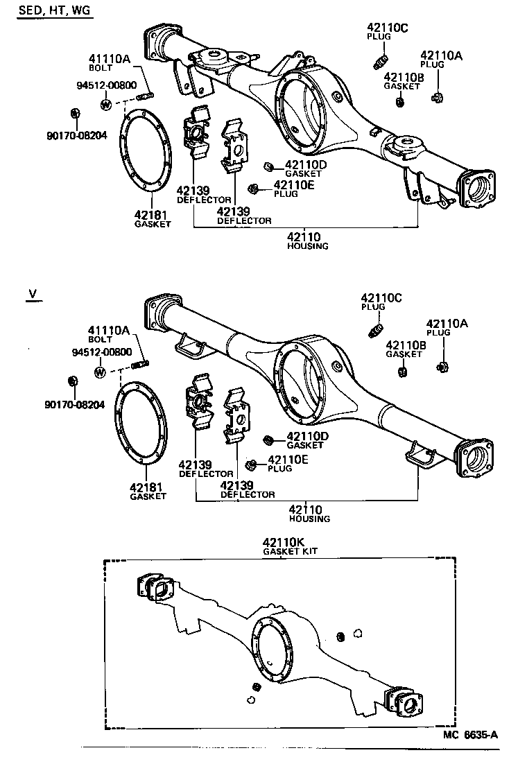 41201-39296 FINAL GEAR KIT, DIFFERENTIAL, REAR product image