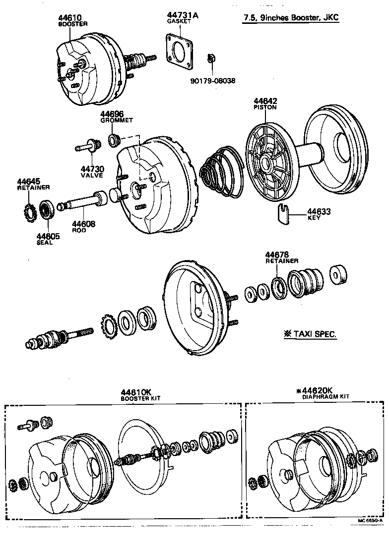 44779-30050 HOSE, VACUUM, NO.2 product image
