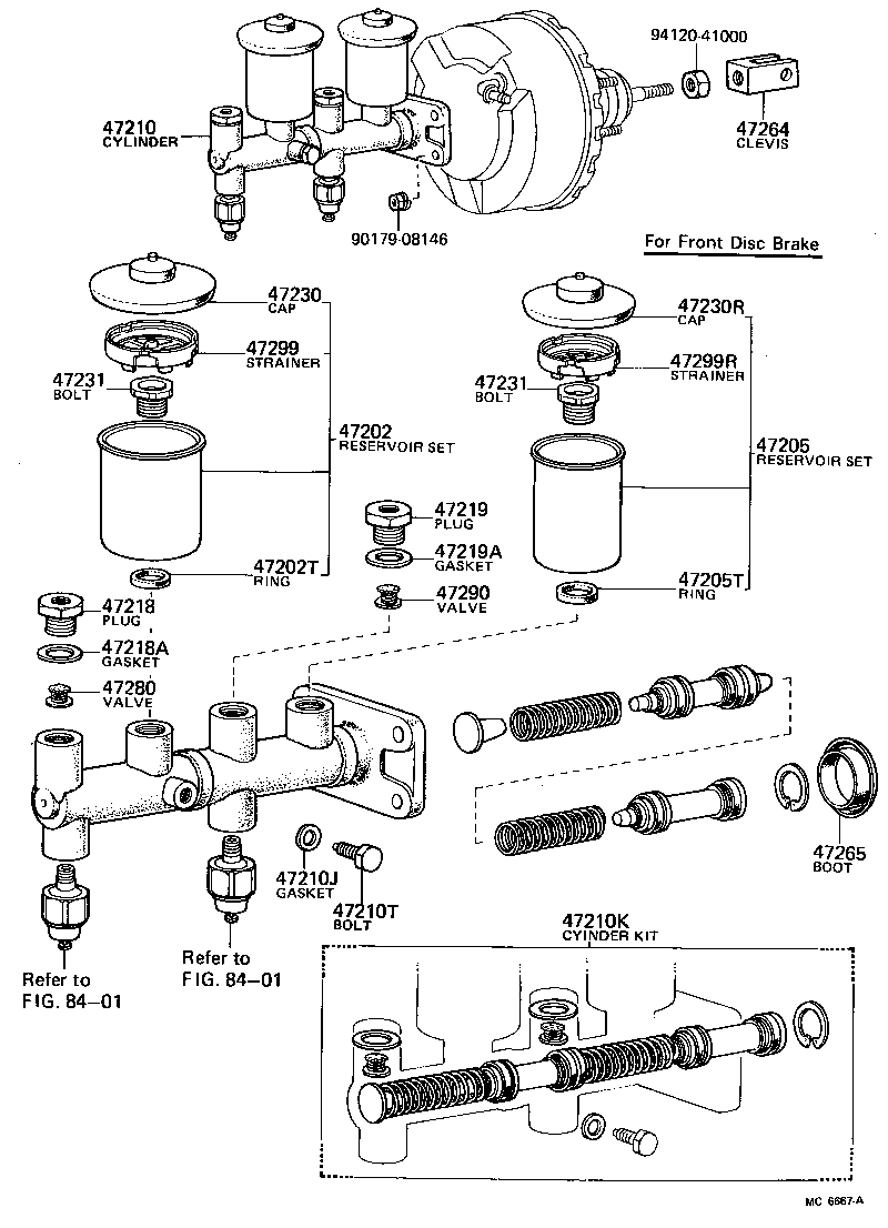 04471-35014 CYLINDER KIT, BRAKE MASTER product image