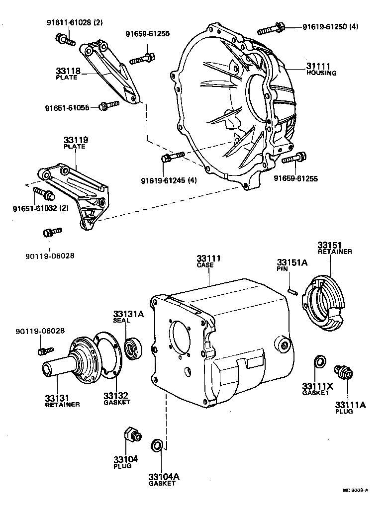 33111-35042 CASE, MANUAL TRANSMISSION product image
