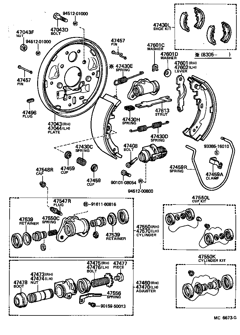 47447-27010 PIN, SHOE HOLD DOWN SPRING(FOR REAR BRAKE) product image