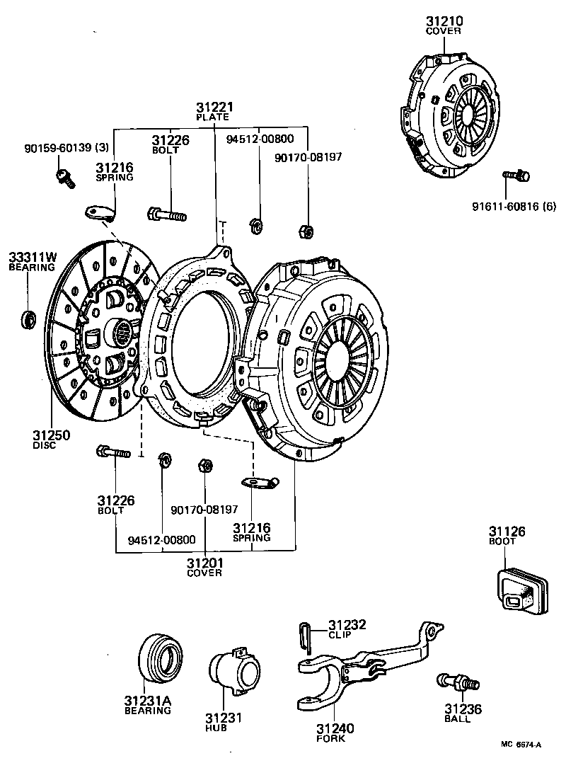 31250-14110 DISC ASSY, CLUTCH product image
