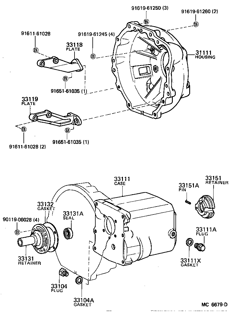 33111-28010 CASE, MANUAL TRANSMISSION product image