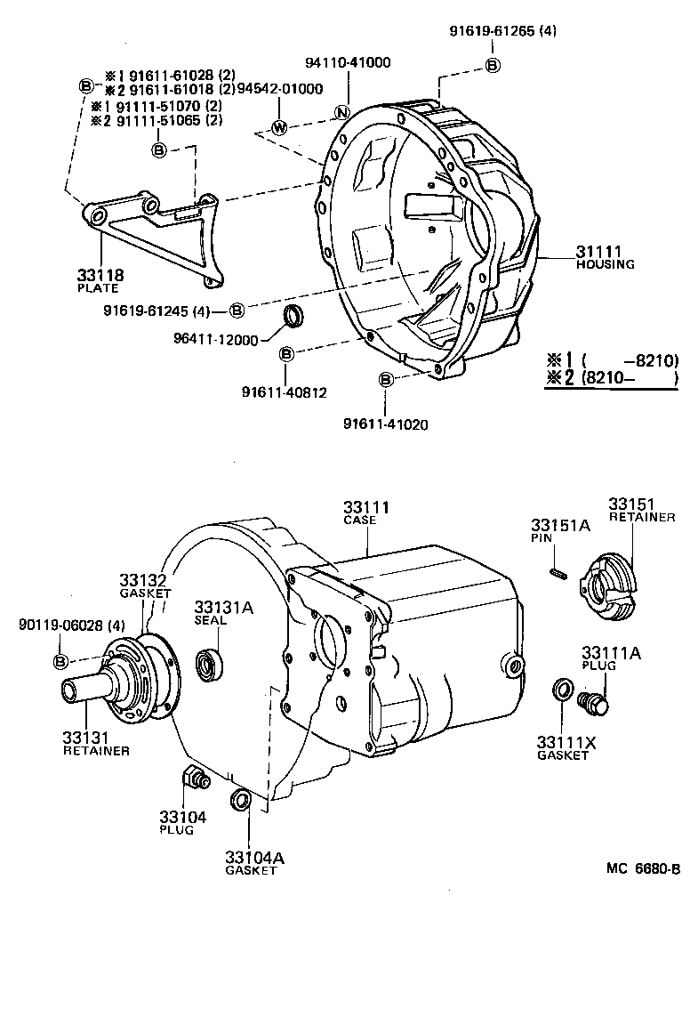 33111-28010 CASE, MANUAL TRANSMISSION product image