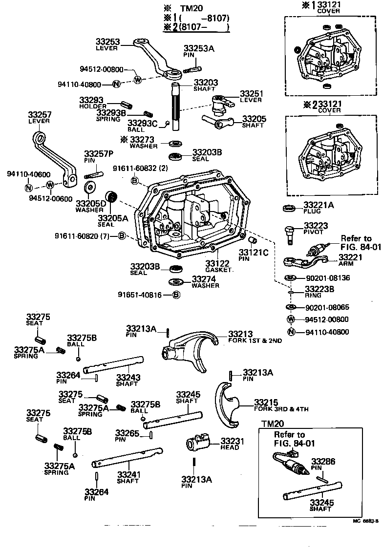 33257-27030 LEVER, SELECT OUTER product image