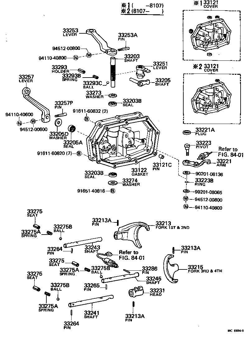 33257-27030 LEVER, SELECT OUTER product image
