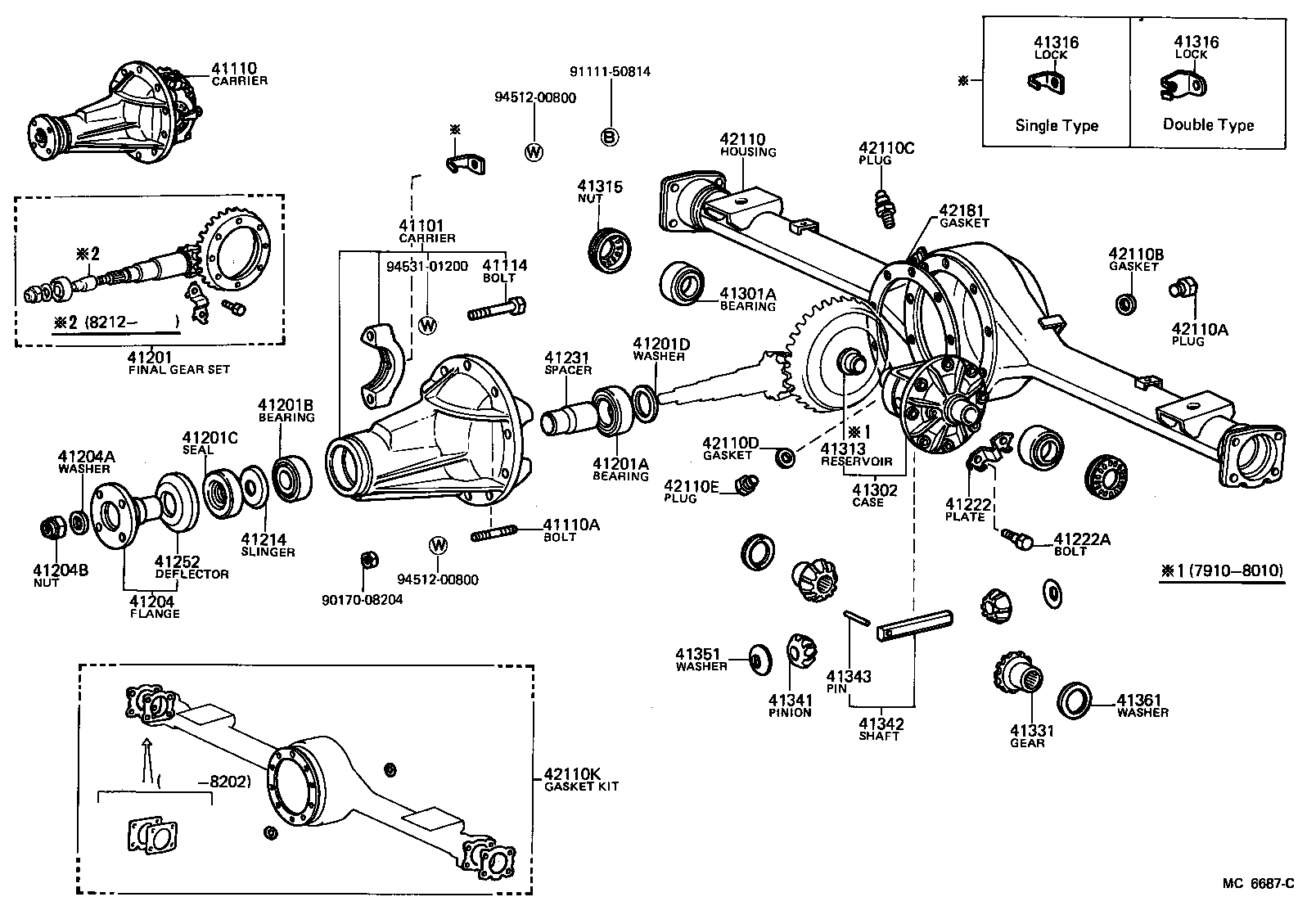 41201-29306 FINAL GEAR KIT, DIFFERENTIAL, REAR product image