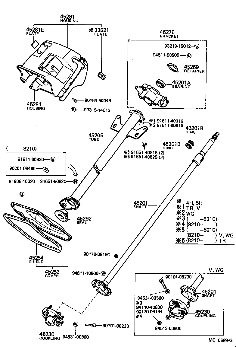 45807-27010 BRACKET SUB-ASSY, STEERING COLUMN UPPER SUPPORT product image
