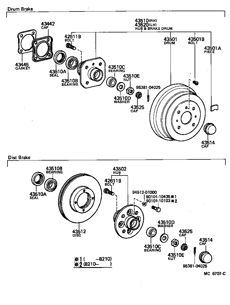 43512-28020 DISC, FRONT product image