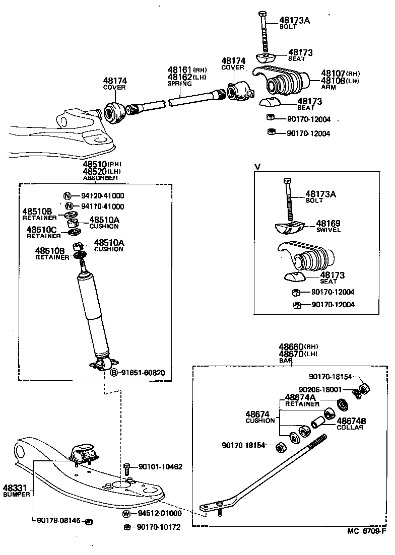 48811-27031 BAR, STABILIZER, FRONT product image