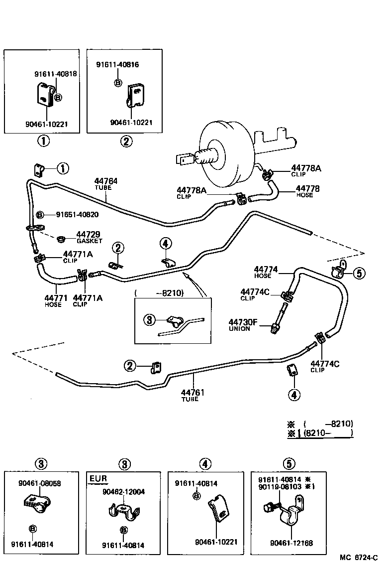 04443-27130 BOOSTER KIT, BRAKE product image