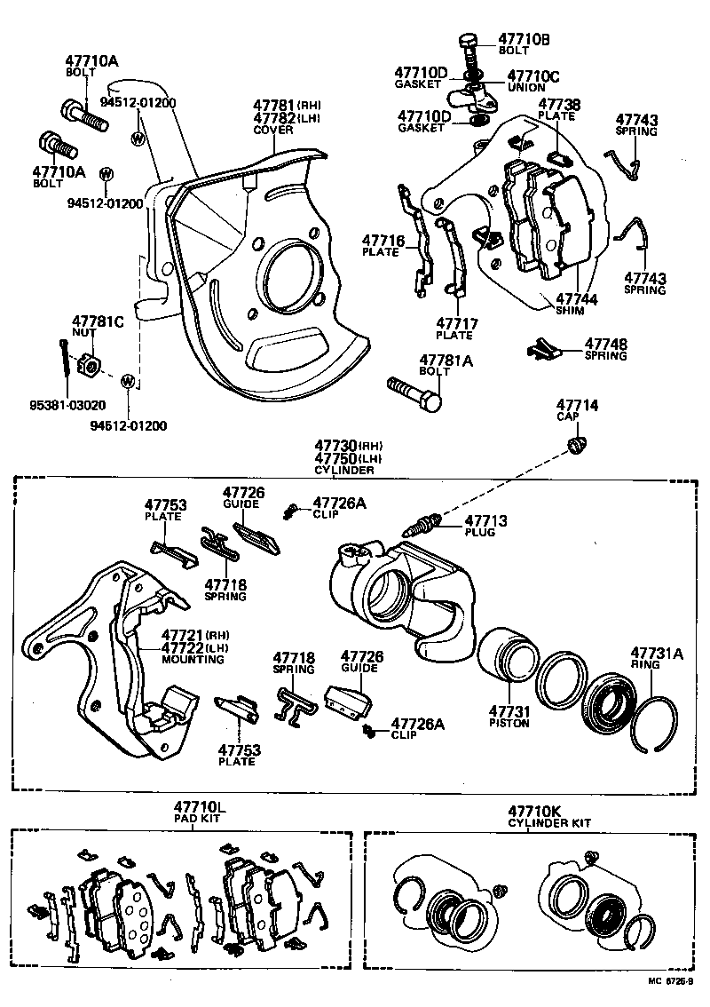 90404-10014 UNION(FOR FRONT DISC BRAKE CALIPER) product image