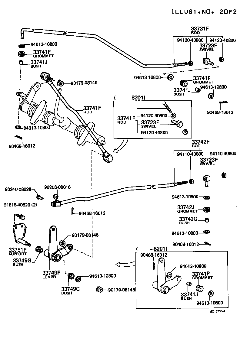 33705-27010 SUPPORT SUB-ASSY, CROSS SHAFT product image