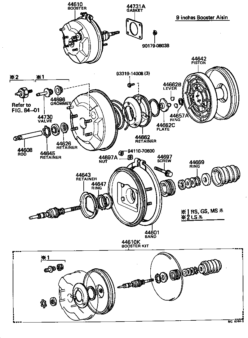 44779-30050 HOSE, VACUUM, NO.2 product image