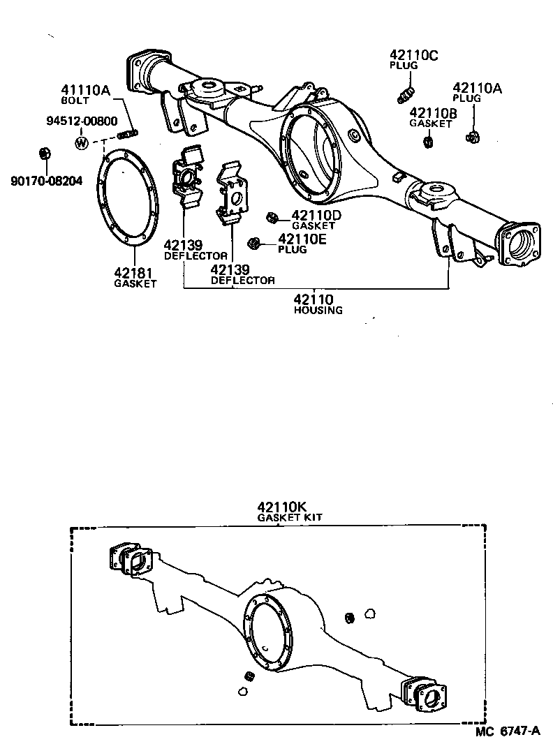 41201-39186 FINAL GEAR KIT, DIFFERENTIAL, REAR product image
