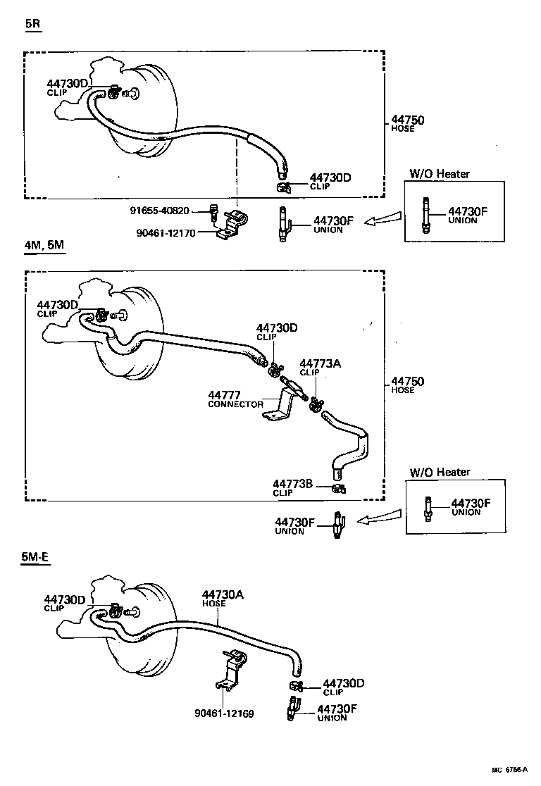 44786-26010 INSULATOR, HOSE HEAT product image