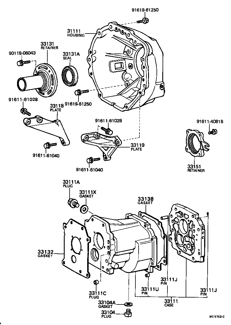 31121-30030 COVER, CLUTCH HOUSING, NO.1 product image