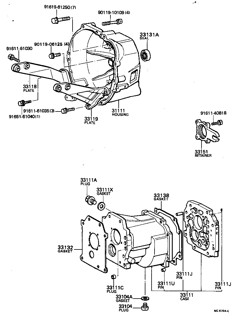 31121-30030 COVER, CLUTCH HOUSING, NO.1 product image