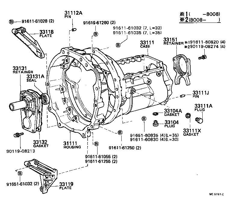 33111-35042 CASE, MANUAL TRANSMISSION product image