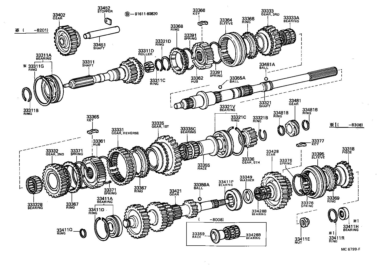 33034-35010 GEAR, 3RD product image