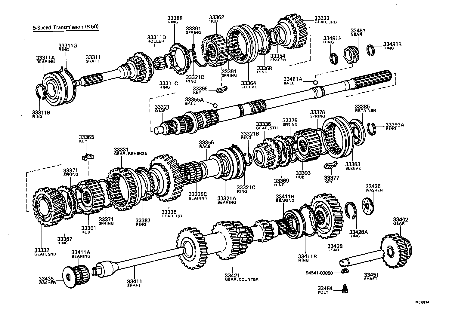 33360-10011 HUB ASSY, SYNCHRONIZER, NO.1 product image