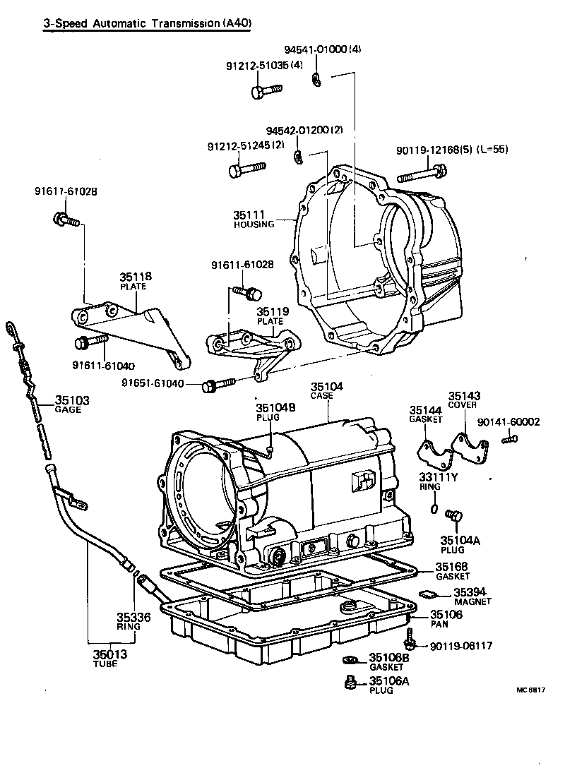 35111-22030 HOUSING, AUTOMATIC TRANSMISSION product image