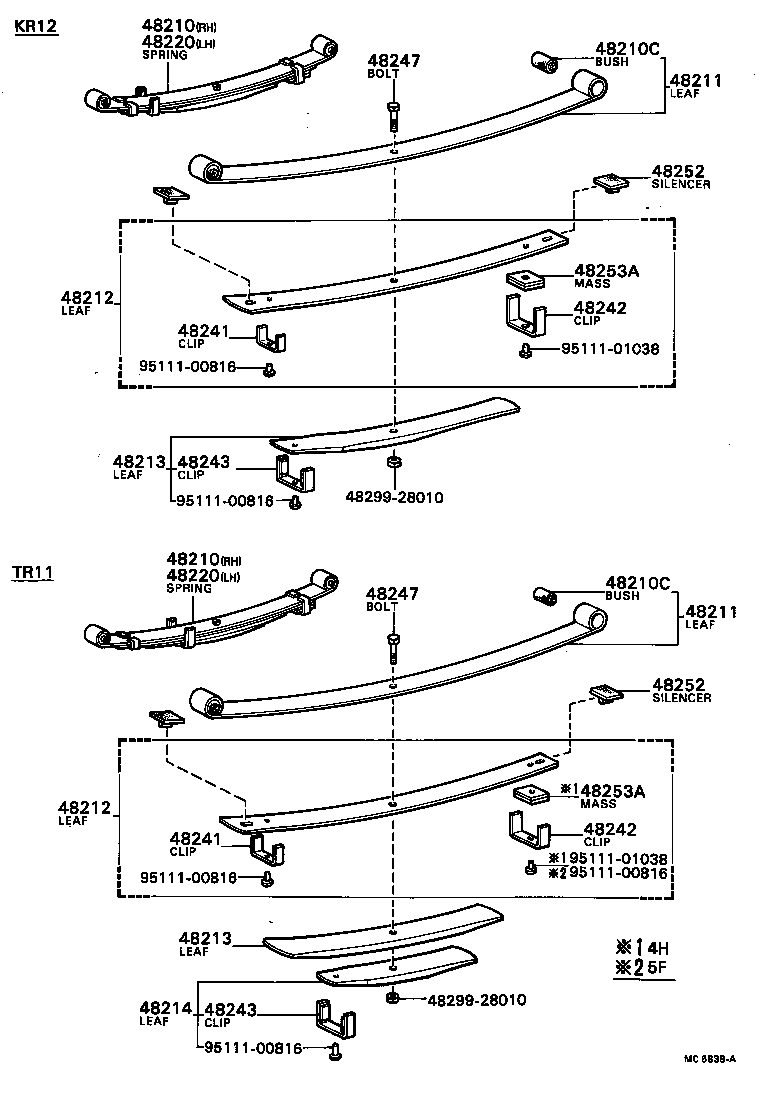 48542-26010 PIN, SHOCK ABSORBER UPPER PIVOT, REAR product image