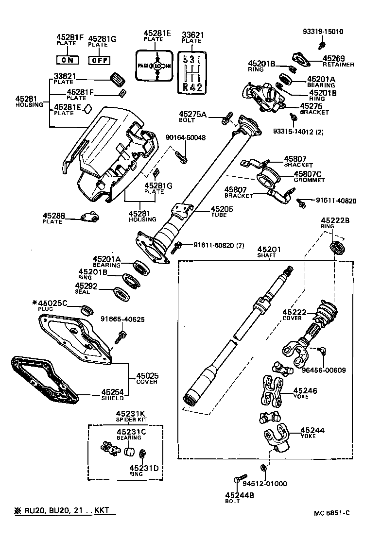 33621-36050 PLATE, CONTROL LEVER CAUTION product image