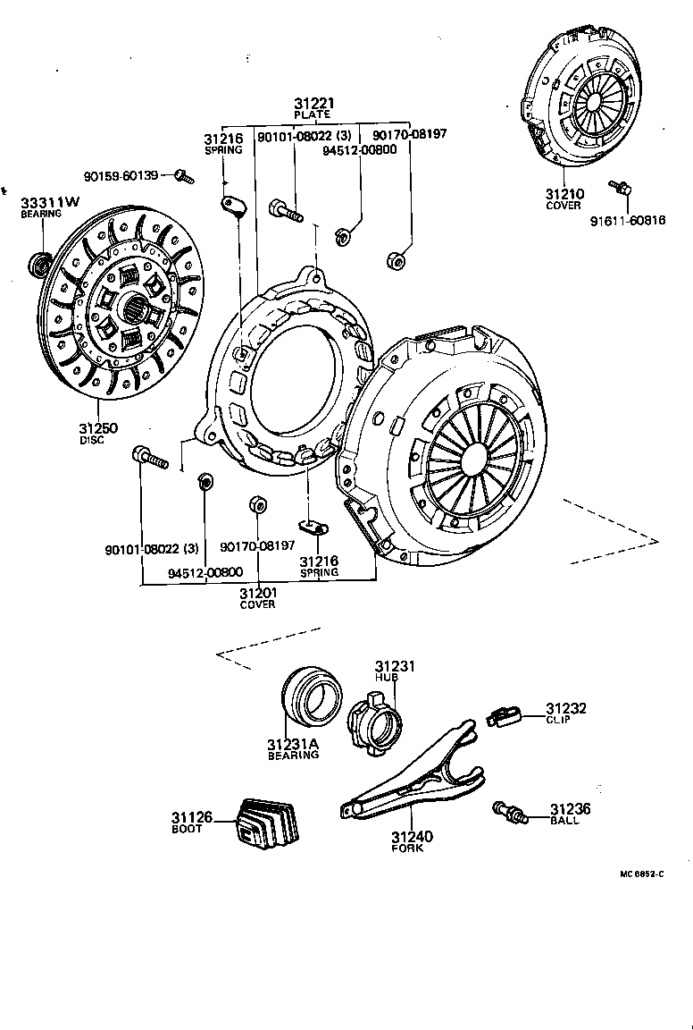 31250-22100 DISC ASSY, CLUTCH product image
