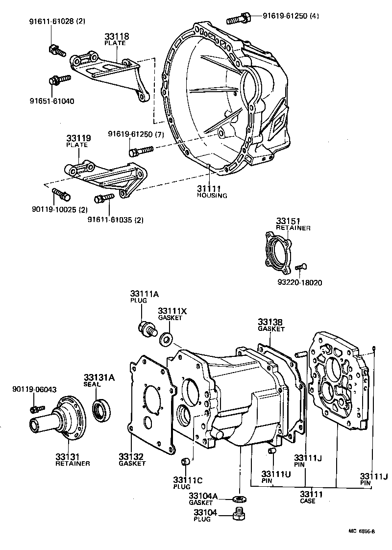 31111-22080 HOUSING, CLUTCH product image