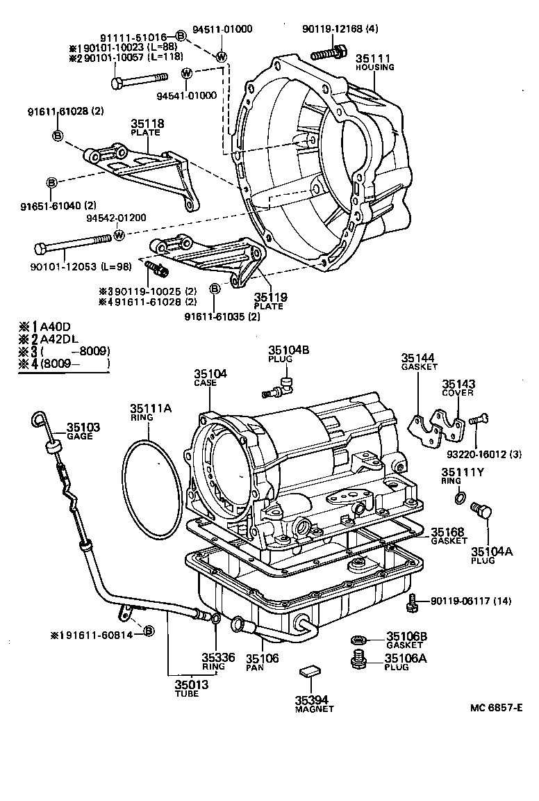 35013-22140 TUBE SUB-ASSY, TRANSMISSION OIL FILLER product image