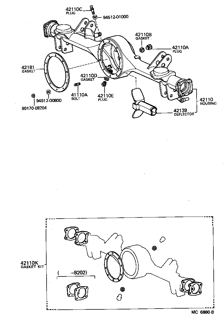 42110-22100 HOUSING ASSY, REAR AXLE product image